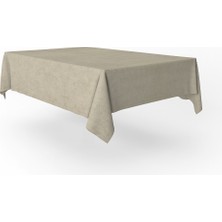 Goccia Kadife Dokulu Masa Örtüsü Krem