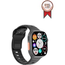 Torima Dt8 Ultra Watch 8 49 mm 2.0 Inç Tam Ekran Akıllı Saat Nfc Siyah Kasa