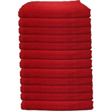 Mira Home 12'li Boya Tutmayan Mikrofiber El Yüz Spor Kuaför Havlusu 50X90 cm