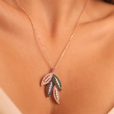 Miavi Silver 925 Ayar Gümüş Chic Yaprak Kolye