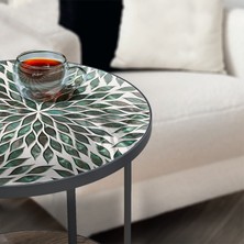 Materia Ahşap Modern Sehpa. Metal Ayaklı Sehpa,ahşap Mobilya,sukulent Dekoru