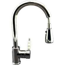 Endüstriyel Tipi  Mutfak Eviye Bataryası - Banyo Bataryası - Lavabo Bataryası 3’lü Set. Krom Renk.