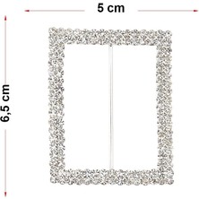 Ekle Sepete Kristal Taşlı Kemer Tokası Dikdörtgen