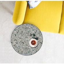 Materia Ahşap Modern Sehpa. Metal Ayaklı Sehpa,ahşap Mobilya,mozaik Desenli