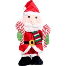 Toys e Toys Yılbaşı Bastonlu Dans Eden Pilli Peluş Noel Baba