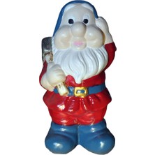 Nesli Butik Kürekli Mini Cüce Gnome 9 cm Dekoratif El Boyaması Biblo