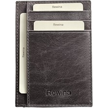 Rewina 9027 Hakiki Gercek Deri Ultra Ince Erkek -Kadın Kartlık
