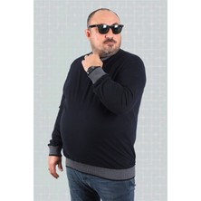 Starbattal Büyük Beden Uzun Kol Tişört 22729 Siyah