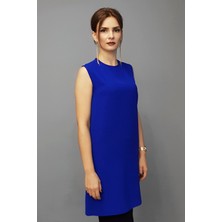 Önder Özsoy Sıfır Yaka Kolsuz Bluz- Saks