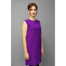 Önder Özsoy Sıfır Yaka Kolsuz Bluz- Mor