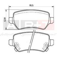 Art Balata Opel Astra H (04-) Meriva (03-) Zafira (99-) Astra G (03-) Zafira (05-) Arka