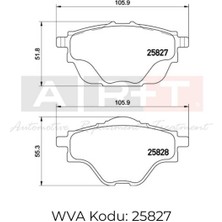 Art Balata Citroen Berlingo (18-) Ds7 (17-) C4 Picasso (16-) C4 Spacetourer (18-) Peugeot Rıfter (18-) 508 Iı (18-) 3008 (16-) 5008 Iı (17-) 308 Iı 308 Sw Iı (14-) Arka