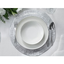 English Home Torino Porselen Çukur Tabak 19 cm Silver