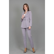 Önder Özsoy Erkek Yaka Önleri Pileli Ceket & Dar Paça Pantolon Takım-Antrasit