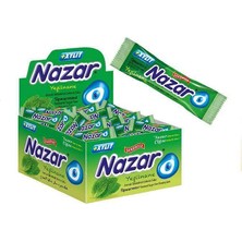 Nazar Şekersiz Sakız Nane Aromalı x 100 Adet
