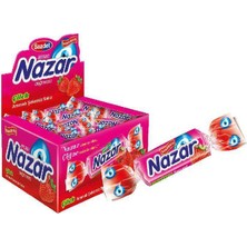 Nazar Şekersiz Sakız Çilek Aromalı x 100 Adet