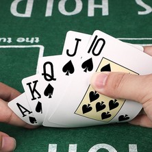 Weather Forecast Kırmızı Jumbo Pvc Su Geçirmez Jumbo Blackjack Iskambil Oyun Kağıdı CIN385KR