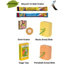 PureCanpati Simit Kraker+Meyveli ve Ballı Kraker+Muzlu ve Portakallı  Blok+Gaga Taşı