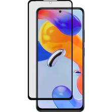 Microcase Xiaomi Redmi Note 11 - Note 11S 2022 Global Tam Kaplayan Çerçeveli Mat Cam Koruma - AL3124