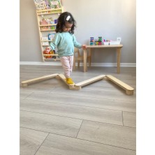 Rubı Montessori Denge Yolu - Portatif Ahşap Denge Yolu