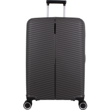 Bagacar Ultra Light Kırılmaz Silikon Kabin Boy Valiz Antrasit