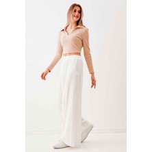 Vitrin V Yaka Crop Bluz