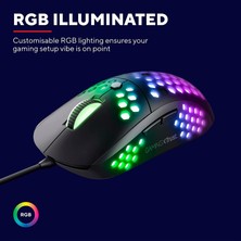 Trust Gaming Gxt 960 Graphic Hafif Rgb Aydınlatmalı Oyun Faresi, Siyah
