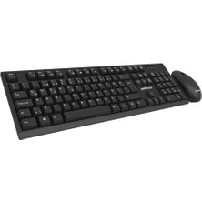 Performax SK1004 Multimedya Klavye-Mouse Kablosuz Set Siyah