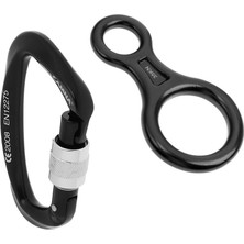 Remiel Tırmanma Mağarası 25KN Carabiner & 35KN Descender (Yurt Dışından)