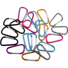 Remiel 20 Adet Snap Hook D-Alüminyum Carabiner Açık Mekan Kamp Kayak Bahar Klibi (Yurt Dışından)