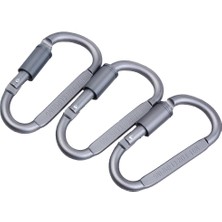 Remiel 3 Adet Carabiner Kamp Balıkçılık Için Anahtar Alaşımlı Karabin Ana Zinciri (Yurt Dışından)