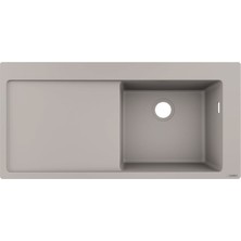 Hansgrohe S51 S514-F450 Ankastre Eviye 450, Damlalıklı, Beton Grisi
