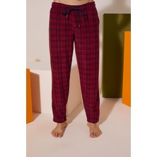 Kly Rahat Kalip Ekose Polar Yün Pijama Eşofman