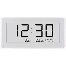 Xiaomi Sıcaklık ve Humidity Monitor Pro, Sıcaklık Nemi, Bluetooth Ile, Ekran Saat Göstergesi, Beyaz, Italyan Versiyonu, LYWSD02MMC