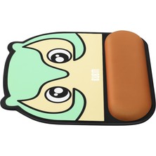 Bestnify Konfor Fare Ped Silikon Karikatür Kaymaz Fare Ped Baykuş Desen Yeşil (Yurt Dışından)