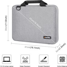 Bestnify Dizüstü Bilgisayar Torbası Su Geçirmez Polyester Omuzmessenger Çantası Yüksek Kalitelimalzeme Siyah 15TO16IN (Yurt Dışından)