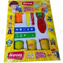 Hereos Süper Heroes Oyuncak Glutensiz Oyun Hamuru Seti