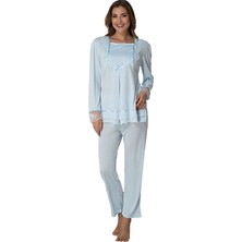 Effortt 2015 Effortt Hamile Pijama Takımı Mavi 2015