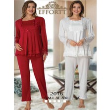 Effortt 2015 Effortt Pijama Ekru Hamile Pijama Takımı Effortt 2015