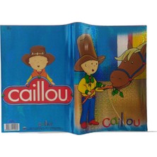 Webmoni Caillou Baskılı Hologramlı Karışık Görselli Hazır A5 Defter Kitap Kabı 3'lü