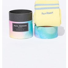 Paul Kenzie Motley Socks Unisex Nakışlı Uzun Tenis Çorap - Rainbow 1