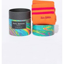 Paul Kenzie Motley Socks Unisex Nakışlı Uzun Tenis Çorap - Rainbow 4