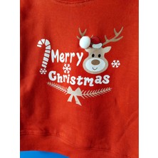 My Bella Merry Christmas Yazılı Unisex Çocuk Yılbaşı Ikili Takım