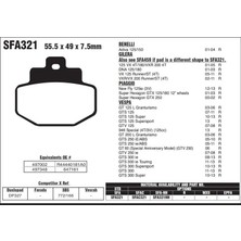 Nissin Vespa Gts 125 07-11 Ebc Arka Fren Balatası