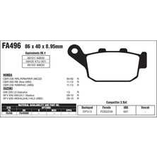 Nissin Hon. Nc 750 S/x 14-18 Ebc Arka Fren Balatası
