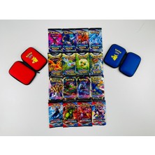 Abetto Market Pokemon Oyun Kartı 4 Set Bir Arada 16 Paket ve 2 Adet Pokemon Kart Koruma Çantası