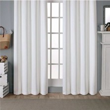 Ceylan Home Atlas Saten Beyaz Güneşlik Perde 250X250