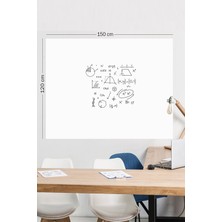 Pi Papers Akıllı Kağıt - 120x150 Cm Beyaz, 2 Adet Elektrostatik Elektriklenme Ile Tutunan Sihirli Tahta