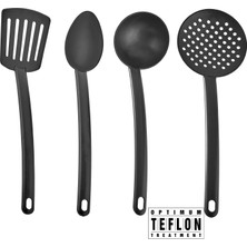 Kaan Metal Art Eng Store Spatula Kevgir Kaşık Kepçe Servis Seti Yemek Hazırlık Seti - Mutfak Seti