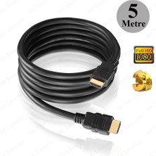 BK Teknoloji 5 Metre Yüksek Kalite HDMI Erkek-Erkek Kablo Ethernet 3D Full Hd 1080P